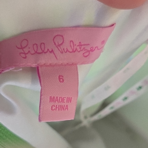 Lilly Pulitzer Langley Strapless Dress Sz 6 F - Picture 4 of 4